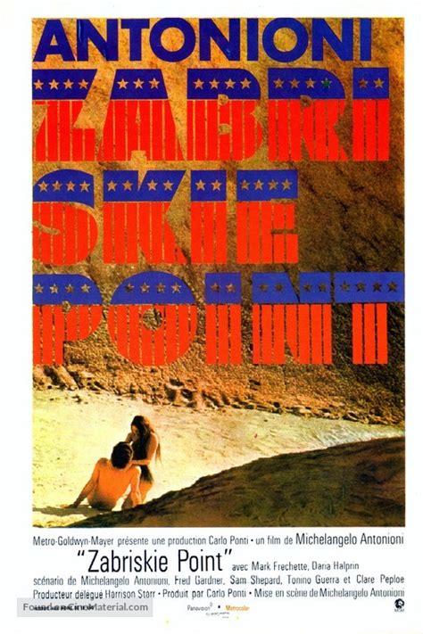 Zabriskie Point 1970 French Movie Poster