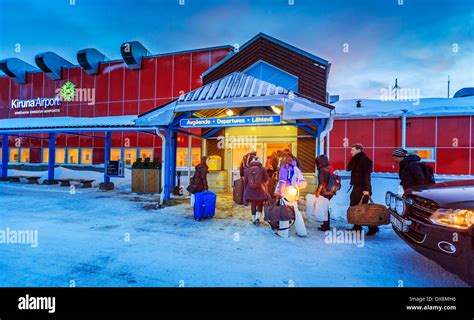 Kiruna Airport Jukkasjarvi Lapland Iceland Stock Photo 67803938 Alamy