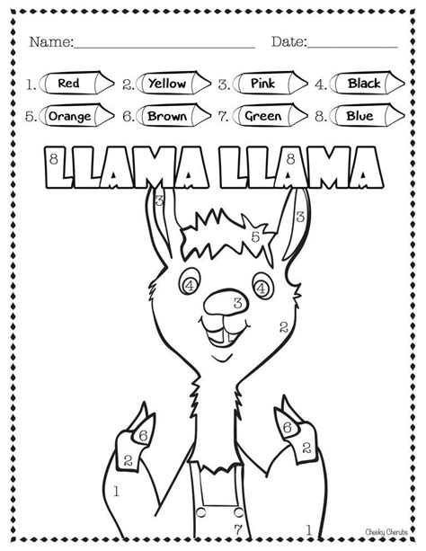 67 Llama Llama Red Pajama Coloring Pages Haensche Nimglueck