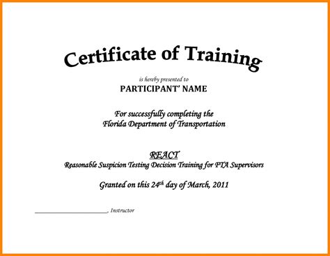 002 Free Printable Training Certificates Templates Pdf Sales With