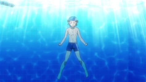 Shirtless Anime Boys — Sekai Training In The School Swimming Pool From