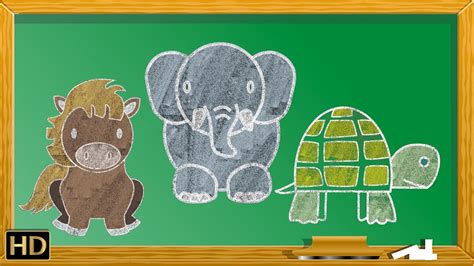 Painting and drawing for kids. 12 Easy Animals Drawings For Kids Vol. 1 | Step By Step ...