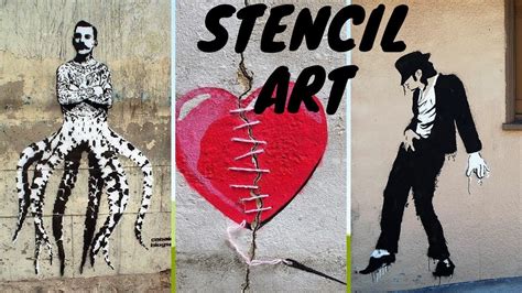 Over 100 Amazing And Creative Stencil Art Street Art Youtube