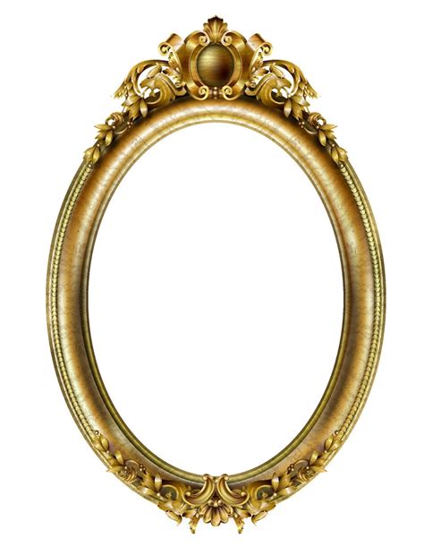 Golden Oval Classic Rococo Baroque Frame 2434609 Vector Art At Vecteezy