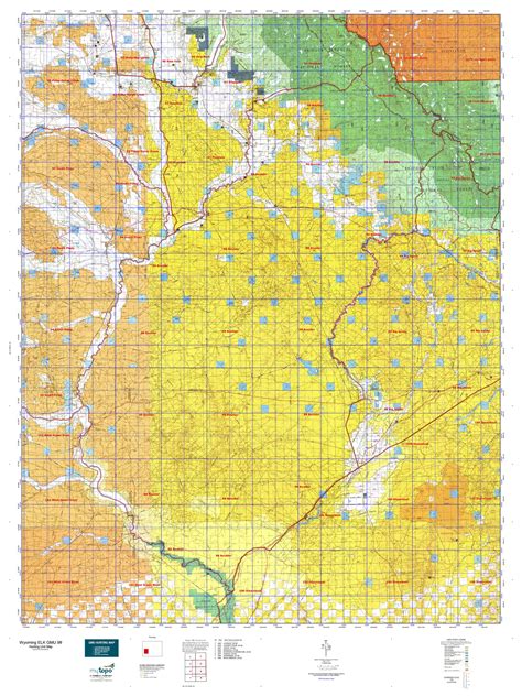 Wyoming Elk Gmu 98 Map Mytopo
