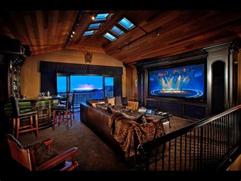 An entertainment center is a convenient addition to any den or living room. 20 Of The Most Tech Savvy Media Room Ideas