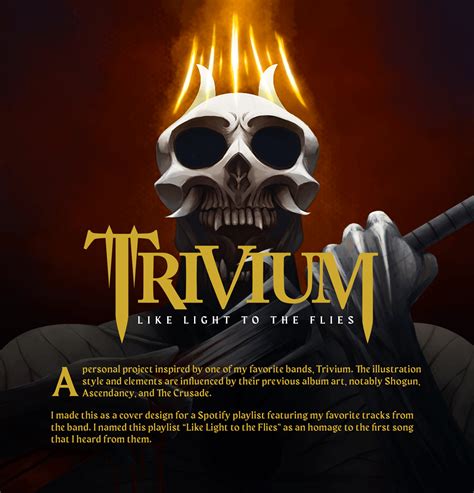 Trivium Playlist Cover Art On Behance
