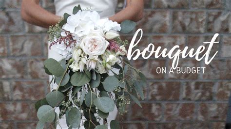Making your own diy wedding bouquet of flowers for your wedding is not as hard as it may seem. DIY WEDDING BOUQUET- $20 Cascading Boho Bouquet! - YouTube