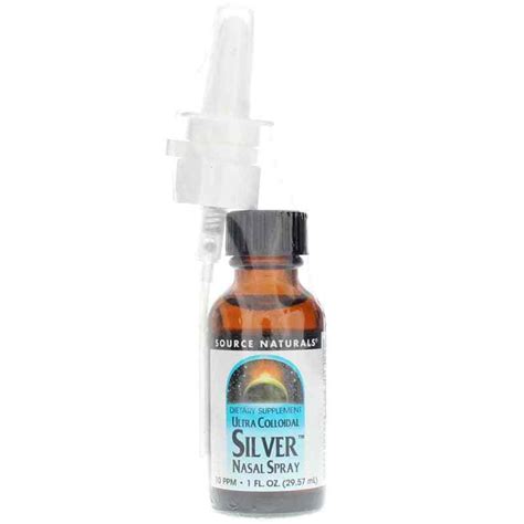 Ultra Colloidal Silver Nasal Spray 10 Ppm Source Naturals