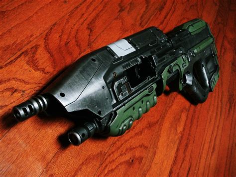Halo Master Chief Unsc Ma5 Blaster Rifle Custom Painted Prop Etsy