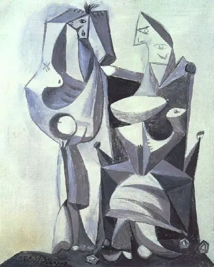 Pablo Picasso Naked Woman Sitting And Standing 1939