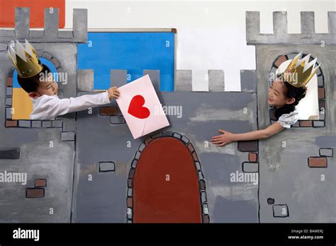 Children Acting Out A Scene From A Play Stock Photo Alamy