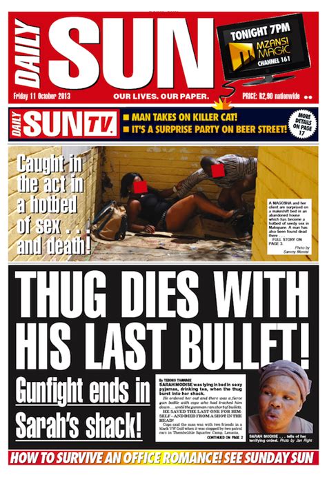 Thug Dies With His Last Bullet Daily Sun Iservice Politicsweb