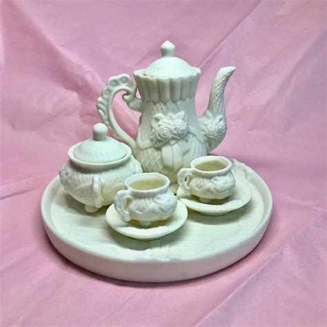 Vintage Mini Porcelain Tea Set 10 Piece Kids Miniature Etsy