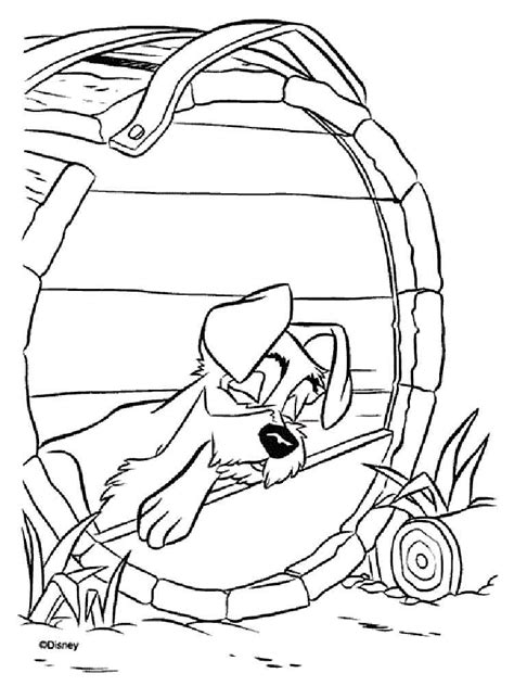 Lady And The Tramp Coloring Pages Download And Print Lady