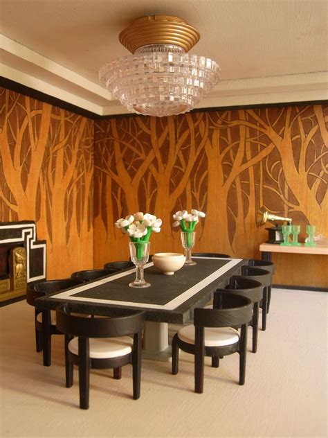 Art Deco Dining Room Интерьер Идеи для дома Дом