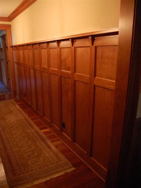 Stained Wood Board And Batten Wainscoting Styles Wood Wainscoting