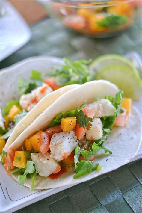 It adds a sweetness and brightness to the fish. Fish Tacos with Mango Tomato Salsa - Salu Salo Recipes