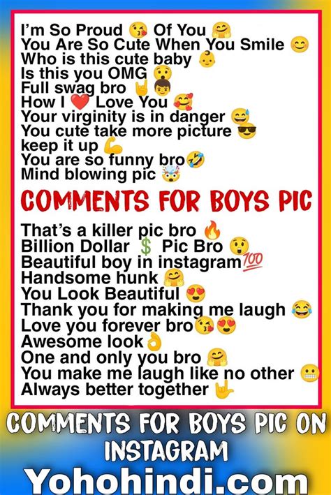 Comments For Boys Best Instagram Names Good Quotes For Instagram Like