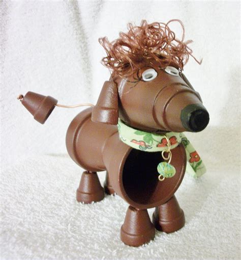 Wilhamina The Flower Pot Wiener Dog Dachshund Etsy Clay Pots Clay