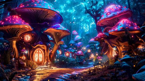 Fantasy Mushroom Forest Magical Flute Music Ambience Heals The Mind Beat Insomnia Asleep