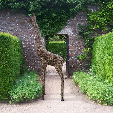 Large Metal Giraffe Sculpturegiraffe Garden Statue