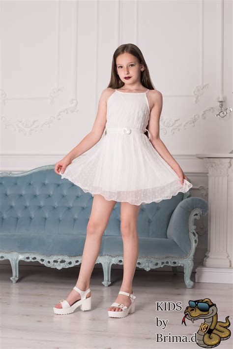 Custom Made White Shiffon Dress Kids By Brimad In 2021 67b