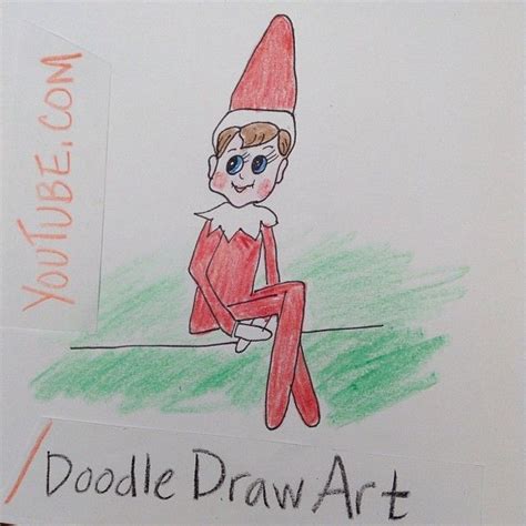 The Elf On A Shelf Can Draw A Self Portrait Or The Kids Can Draw Him