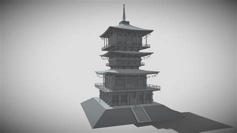 Japanese Temple 3D model by Óscar oskaar961 dd132b7 Sketchfab