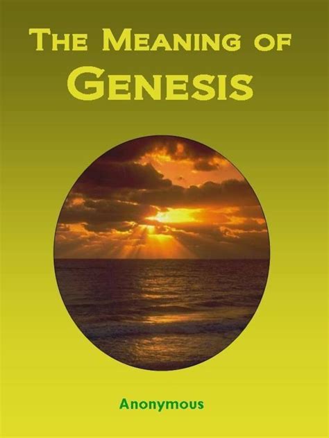 The Meaning Of Genesis Pdf Bible Torah