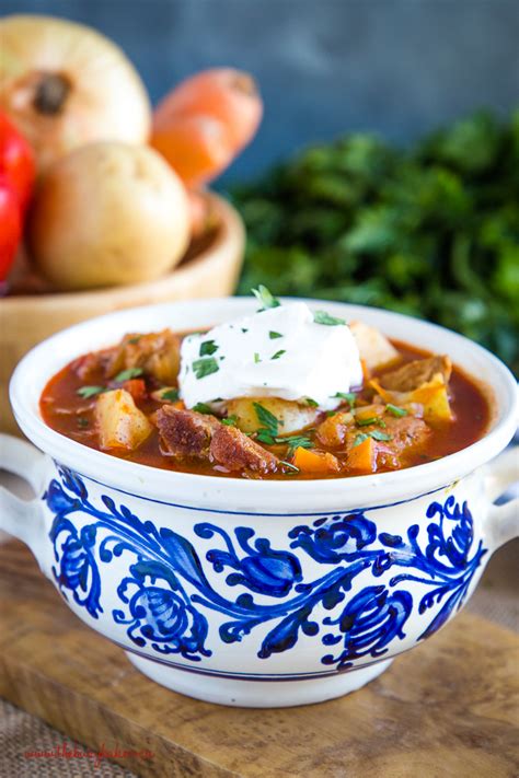 Homemade Hungarian Goulash Soup The Busy Baker