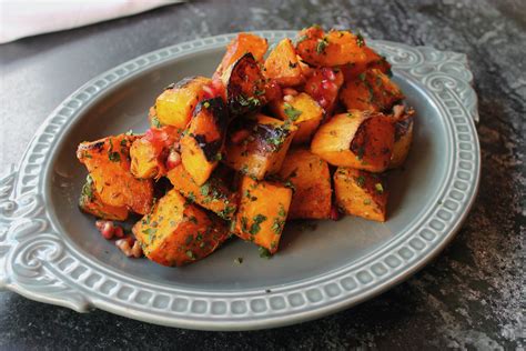 Autumn Squash With Warm Spices And Pomegranate Edible Rhody