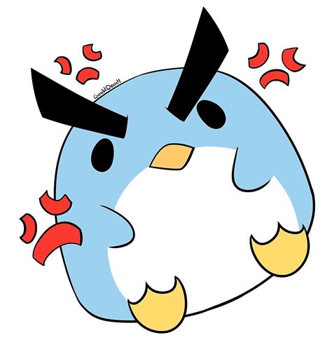 Angry Penguin By Goobldoodl Redbubble