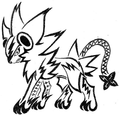 Mega Luxray Coloring Pages