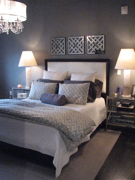 Black, white and every shade in between! Master Bedroom design idea as seen on www ...