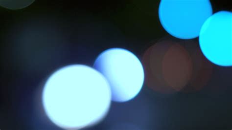 Blurred Abstract Cars Lights At Night With Bokeh Effect Free Video