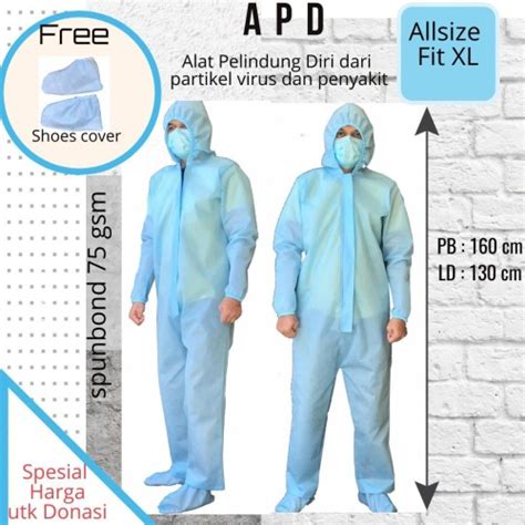 Jual Baju Apd Alat Pelindung Diri Hazmat Suit Coverall Tahan Air