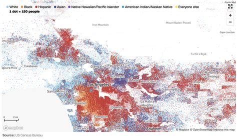 Race And Ethnicity Map Of Dots Where History Meets