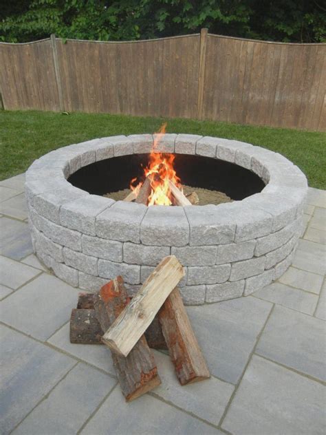 Stone fire pit kit metal fire pit wood burning fire pit small fire pit cool fire pits fire pit lowes. The Story Of Countryside 48 in. Gray Fire Pit Kit Has Just ...