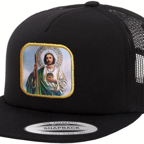San Judas Tadeo Hat Adjustable St Jude Faith Hat Embroidered Patches