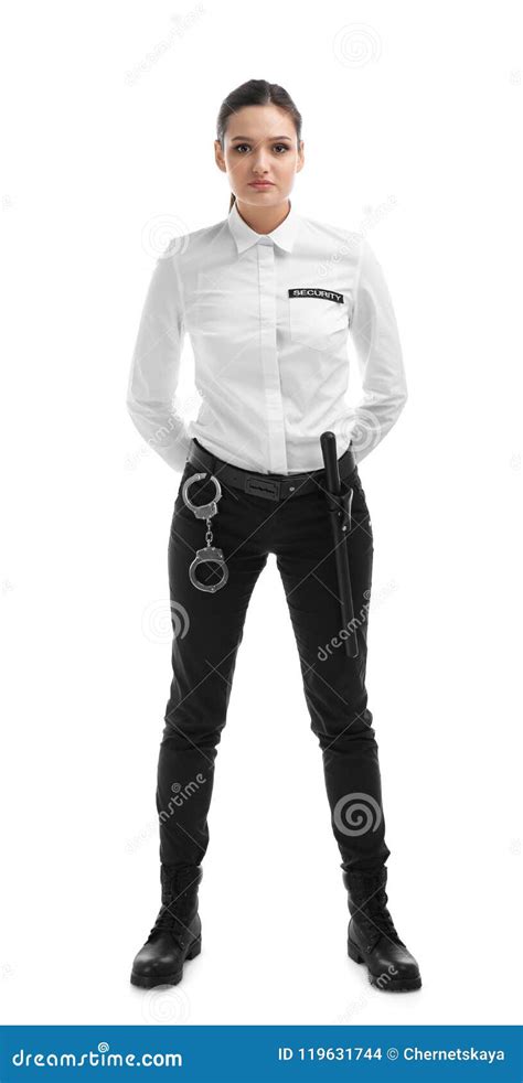 Female Security Guard In Uniform Stock Photo Image Of Adult Person