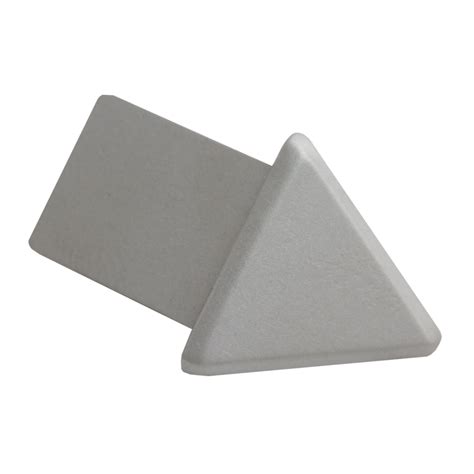 Matt Silver Triangular External Corner 2 Pack By Genesis Premium