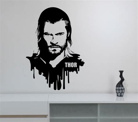 Thor Vinyl Wall Decal Removable Sticker Marvel Superhero Chris