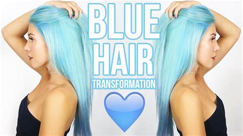 Baby Blue Hair How To Dye Your Hair Blue Youtube