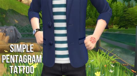 Mod The Sims Simple Pentagram Tattoo