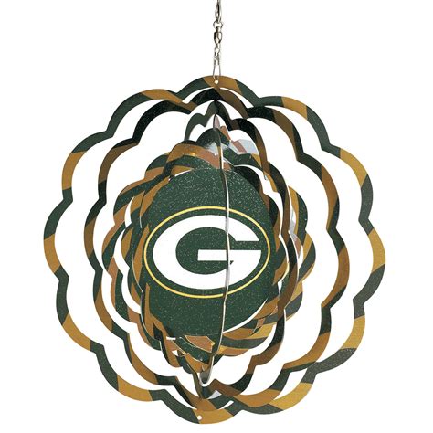 Green Bay Packers Spectrum Wind Spinner | Green bay packers, Green bay
