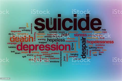 Word 2013 is a powerful iteration of the microsoft word app, and it has a number of features that are unique to it. Suicide Word Cloud With Abstract Background Stock Photo ...