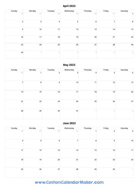 Printable Calendar April 2023