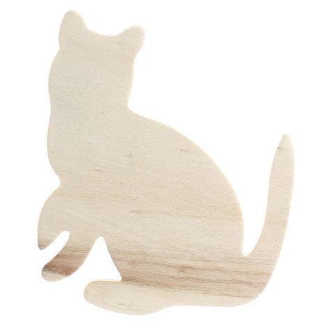 Unfinished Wood Cat Cutout Wood Cutouts Unfinished Wood Craft