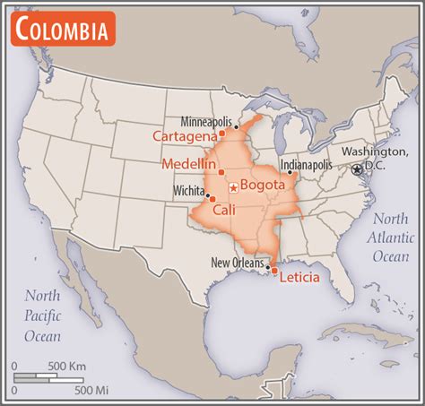 Colombia Area Comparative Geography